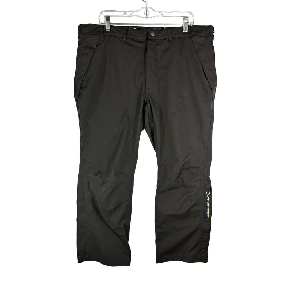 Oscar Jacobson WPS Golf Rain Pants Black Windbreaker Rain Protection Size XL